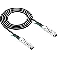 40G QSFP+ DAC Cable - 40GBASE-CR4 Passive Direct Attach Copper Twinax QSFP Cable for Dell Force10 CBL-QSFP-40GE-PASS-2M Devices, Mikrotik, 2-Meter(6.5ft)