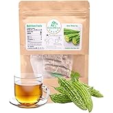 EidolonGreen Organic Bitter Melon Tea Bags (Kugua) – 100% Natural, No Sugar, No Caffeine, No Gluten, Vegan, Non-GMO – 15 Bleach-Free Tea Bags