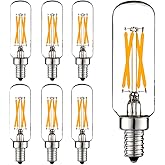 LiteHistory LED Bulb Dimmable 6W Equal Warm White 2700K T6 T25 E12 Candelabra Bulb 60 watt for Chandeliers,Ceiling Fan,Pendan