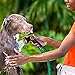 TACKLIFE Garden Hose Nozzle/Spray Nozzle Heavy Duty 8 Patterns No-Squeeze Sprayer/High Pressure/Flow Control 0-max/Suitable for Car Washing, Garden Watering, Pets Showering丨GHN2A