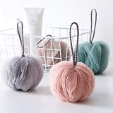Omenluck Shower Bath Loofah Sponge Ball - Deep Cleaning Back Scrubber - Light view 4