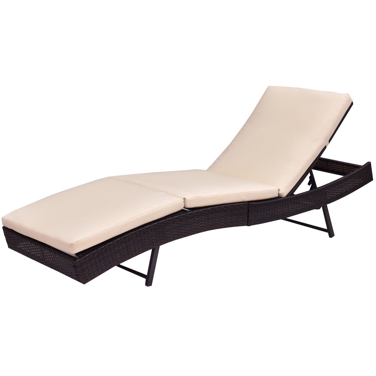 Amazoncom TANGKULA Patio Reclining Chaise Lounge Outdoor Beach
