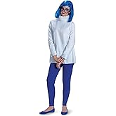 Disguise Adult Inside Out Sadness Costume, Official Deluxe Inside Out Halloween Costume and Wig