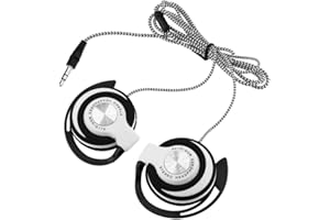 3 5mm Wired Gaming Headset On-Ear Sports Headphones Ear-Hook Music Earphones for Smartphones Tablet Laptop Desktop PC