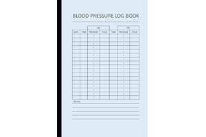 Blood Pressure Log Book: Monitor and Record Blood Pressure Daily at Home to Manage Cardiovascular Health