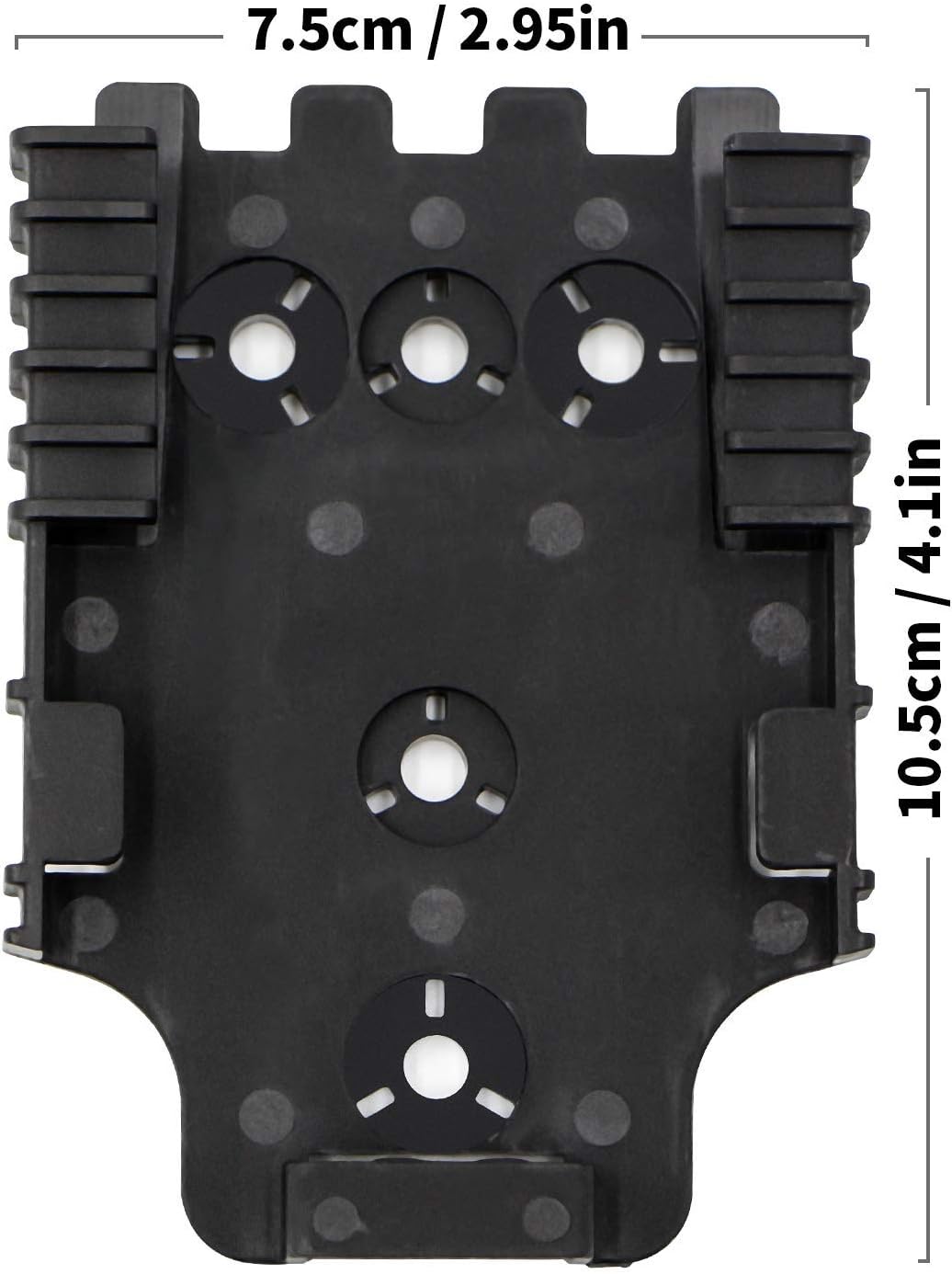 RioRand Quick Locking System Kit with Duty Holster Locking Fork and Duty Receiver Plate Black : Sports & Outdoors