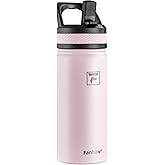Fanhaw 18 Oz Kids Insulated Water Bottle with Straw Lid – Stainless Steel Double Wall Vacuum, Leak-Proof, BPA-Free Water Bottles for School Boys & Girls(Pink)