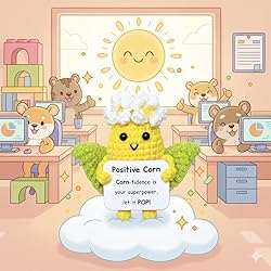 Positive Crochet Corn with Confidence Emotional