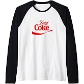 Coca-Cola Classic Diet Coke Red Label Raglan Baseball Tee
