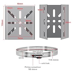 WiTi Universal Vertical Pole Mount for Security