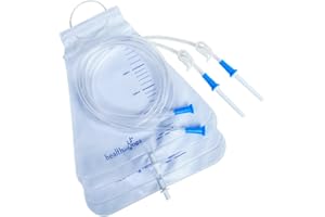 SOULGENIE MovNFlo Super Economical Enema Bag Kit (2 Quart) - BPA and Latex Free - Foldable and Compact - Travel Compatible for Fleet Enema Anal Douche (2 Pieces)