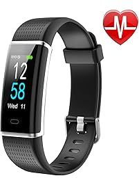 LETSCOM Fitness Tracker, Heart Rate Monitor Watch Color Screen, IP68 Waterproof, Step Counter, Calorie Counter, Sleep Monitor, Pedometer, Smart Watch Kids Women Men