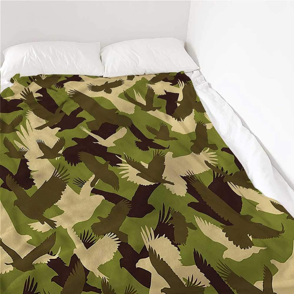 paintinghome Bed Blanket Camo, Open Wings Camouflage All