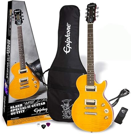 Amazon Co Jp Epiphone Slash Afd Les Paul Special Ii Guitar Outfit Appetite Amber エピフォン エレキギター レスポール スペシャル 家電 カメラ
