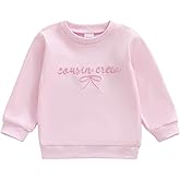 GOOCHEER Cousin Crew Matching Outfit Kids Newborn Baby Girl Bubble Romper Long Sleeve Toddler Girl Sweatshirt Clothes Fall