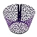 BETOP HOUSE Vine Lace 50-Piece Cupcake Wrappers, Purple