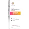 vH essentials Prebiotic PH Balanced Vaginal SuppositoriesBox, Original Version, 15 Count