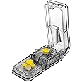 Pill Cutter for Small or Large Pills. The Best Multiple Pill Splitter Ever! Design in The USA. Doubles as a Pill Box. Not Suitable for Tiny Pills (Gray)
