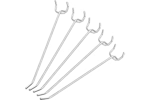 Neiko 53102A 6” Pegboard Hook Organizer Kit, 50 Pack, Hanging Hooks Set for Garage Organization, Great for Wall Hanging and Shelving, Tool Storage, Craft Organizing