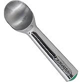 Zeroll Original Ice Cream Scoop Unique Liquid Filled Heat Conductive Handle Simple One Piece Aluminum Design Easy Release Made in USA, 2.5-Ounce, Silver