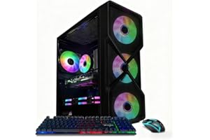 STGAubron Gaming PC Desktop Computer, Intel Core i7 8th Gen up to 4.1G, GeForce RTX 3060 12G, 32G DDR4, 1TB SSD, WiFi 6, BT 5