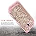 Hekodonk Compatible Galaxy S8 Case, 3D Luxury Sparkle Glitter Shiny Heavy Duty Shockproof Full-Body Protective Cover High Impact Hybrid Case for Samsung Galaxy S8 - Bling Rose Gold