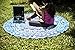 Folkulture Set of 2 Ombre Mandala Round Tapestry Hippie Indian Mandala Roundie Picnic Table Cover Hippy Spread Boho Gypsy Cotton Tablecloth Beach Towel Meditation Round Yoga Mat-72