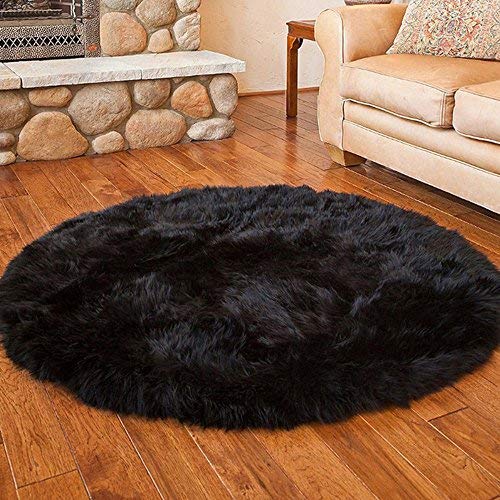 Best black faux fur carpet