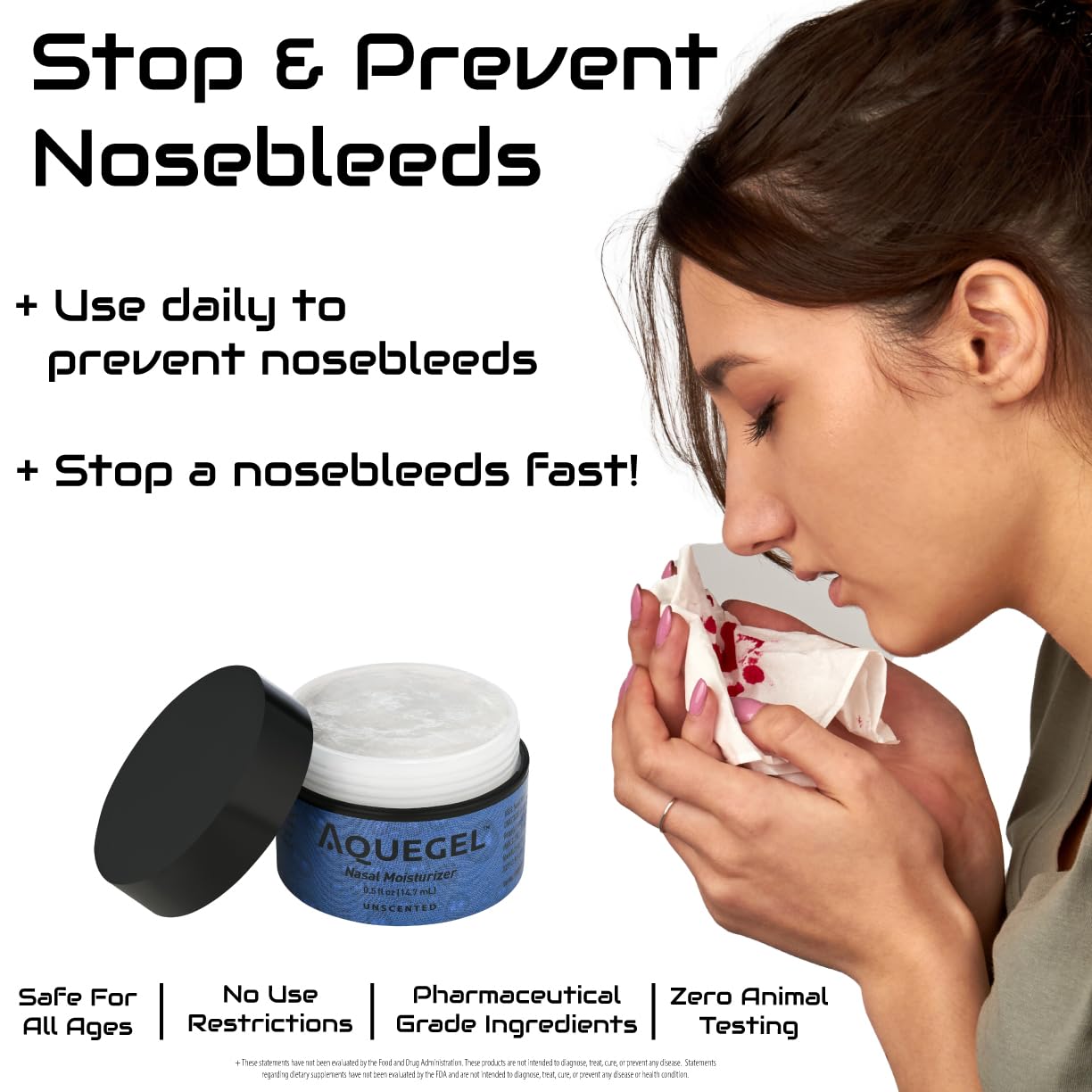 Nasal Moisturizer (Original Unscented), 12-Hour Nasal Moisture Relief, Water Based Nose Gel, Oxygen Therapy Nasal Moisturizer, Dry Nose, Nasal Dryness, Nosebleeds, Cannula, Saline Nasal Gel