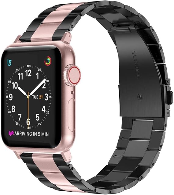 wearlizer apple watch band rose gold