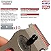 Werxrite RetraGuard Razor Blade Scraper Tool - Stovetop Cooktop Glass Ceramic Metal Scraper - Sticker Glue Paint Adhesive Decal Scraper + 10 Replacement Scraper Blades - USA Made