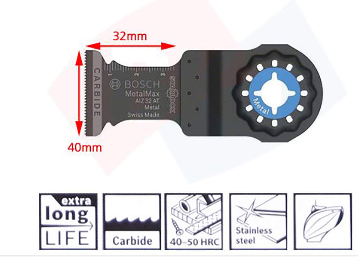 Bosch 5 tlg. Starlock Best of Cutting Tauchsägeblatt Segmentsägeblatt Multitool Set (für Holz und Metall, Professional Zubehör Multifunktionswerkzeug) 4