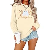 MNLYBABY Halloween Ghost Sweatshirts for Women Halloween Sweatshirt Spooky Ghost Graphic Long Sleeve Pullover