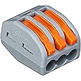 3 Port Lever Wire Nut Wire Lever Conductor Compact Wire Connectors PCT-212 Terminal Wire Connector(25 Pack)