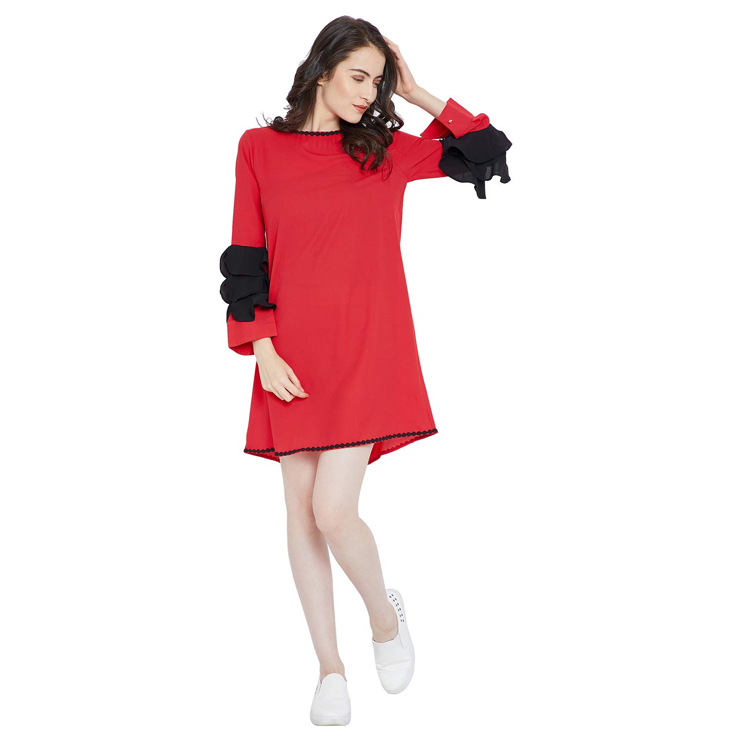 red shift dress