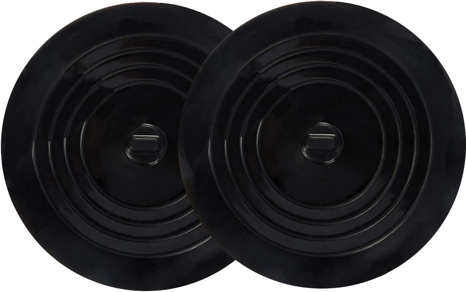 V-TOP Tub Stopper 2 Pack, 6 inches Large Silicone Drain Plug Hair Stopper Flat Suction Cover for Kitchen Bathroom and Laundry: Home & Kitchen
