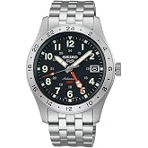 SEIKO Automatic Watch for Men - 5 Sports Collection - Men's Sport Watch, Stainless Steel, GMT Hand - Water-Resistant 100M