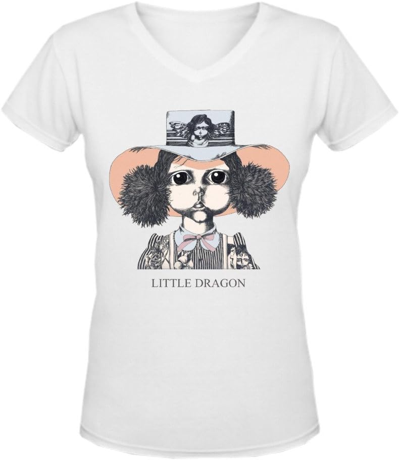Little Dragon Little Dragon ComfortSoft Women V Neck Tee Shirts