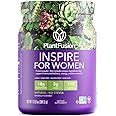 PlantFusion Inspire Plant Protein Powder for Women - Low Carb Protein Powder for Lean Muscle Support - Keto, Gluten Free, Soy Free, Non-Dairy, No Sugar, Non-GMO - Natural-No Stevia 0.85 lb