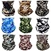 ACBungji 9PCS Multifunction Magic Motorcycle Outdoor Sport Seamless Colorful Tube Half Face Wrap Headband Scarf