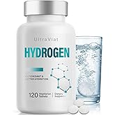 Hydrogen Water Tablets with Magnesium, H2 Molecular Hydrogen Tablets for Drinking Water, Supports Energy Metabolism, Cognitive & Antioxidant, 120 Count