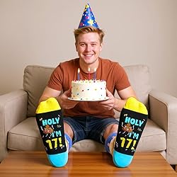 HAPPYPOP 17th Birthday Gifts Socks Ideas - Presents