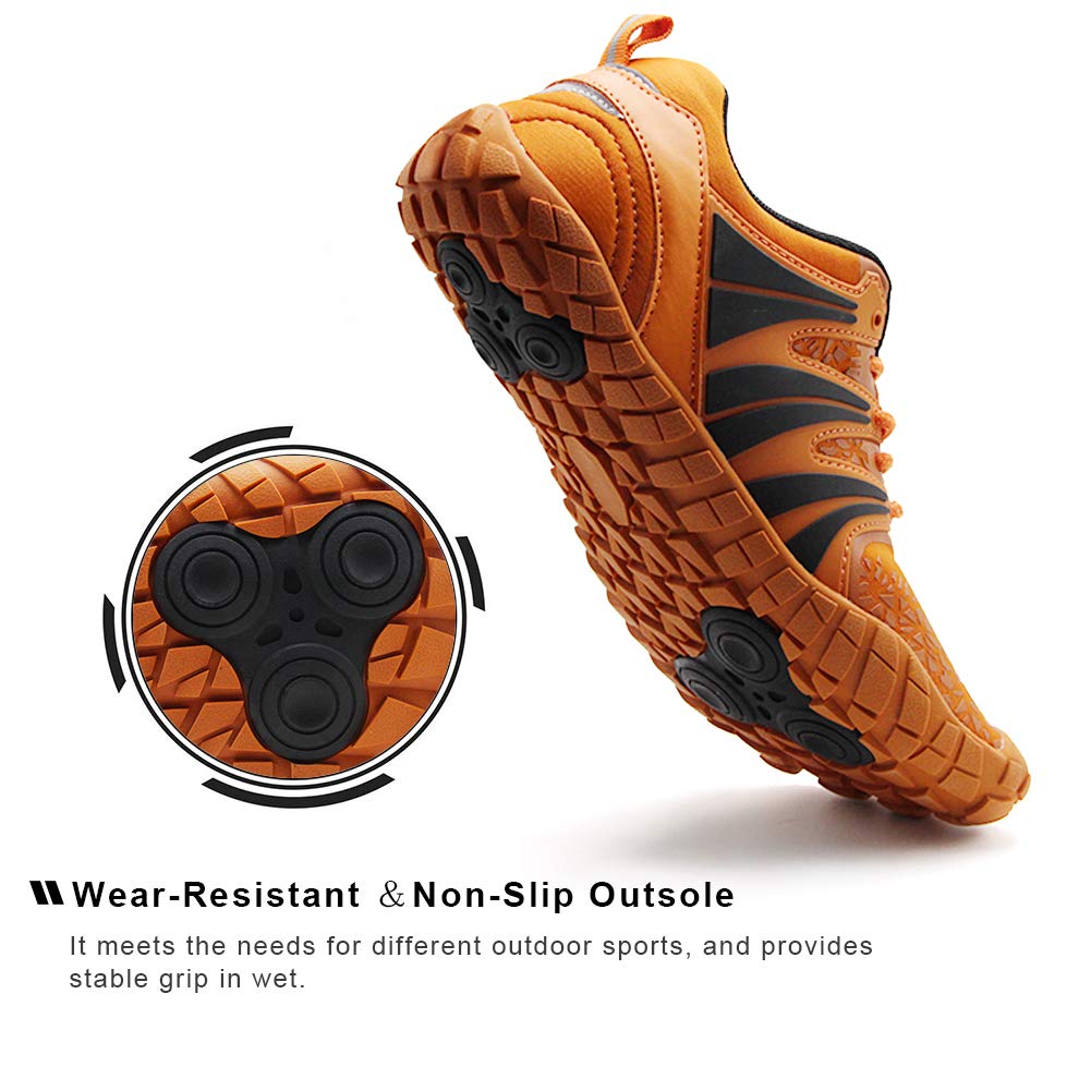 Oranginer Men's Barefoot Shoes - Big Toe Box - Minimalist Cross Training Shoes for Men