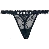 ToKuaigo Personalized Thongs with Name - Custom Thong with Name, Personalized Gifts, Customized DADDY Thongs Funny Underwear