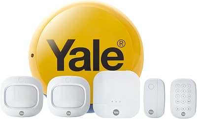 Yale IA-320 Sync Smart Home Alarm 6 Piece Kit with Hub, Siren, 2 PIRs