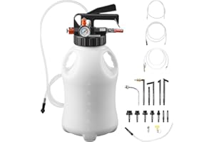 VEVOR Transmission Fluid Pump, 8 L Pneumatic Oil Fluid Extractor, ATF Refill Dispenser Transfer Pump with 15 ATF Adapters, Oi