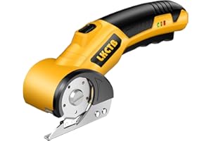 LKCTB Electric Scissors, Cardboard Cutter, With LED Light, High-Efficiency Brushless Motor, 2000mAh Battery, Tungsten Steel Blade, Suitable for Cloth, Cardboard, Leather, Carpet