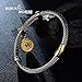 BIJOUX BOBBI [Luxury Packaging Alphabets Cubic Zirconia Twisted Wire Initial Bracelets - A4168BXK-K