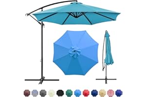 GLDDFDG Patio Umbrella Canopy, Universal Replacement Cover for 10 Feet 8- Ribs Outdoor Round Patio Market Umbrella Parasol Canopy Top Sun Shade Accessory, 300D UV Protective And Water Resistant Patio Canopy ,