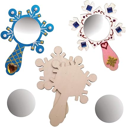 Wooden craft mirrors Clearance